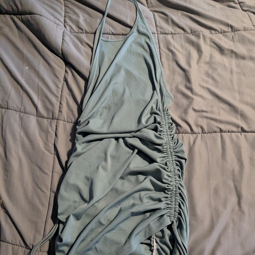 Elegant Green Ruched Women's Sleepwear